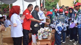 Jumbara PMR IV Provinsi Banten yang digelar di Taman Wisata Edukasi Mahoni Bangun Sentosa, Kota Serang, Selasa (1/7/2025)